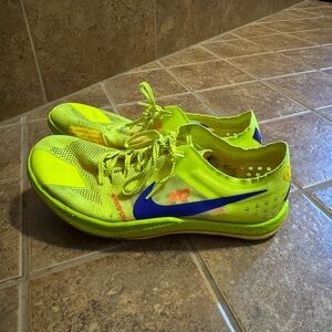 Nike Yellow and Blue Sneakers with Sleek Design